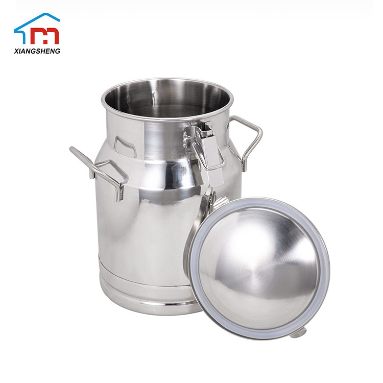 Top standard stainless steel milk bucket Cow Goat Milking Machine Storage Kitchen Rice Cereal Grain Coffee Bean flour Container