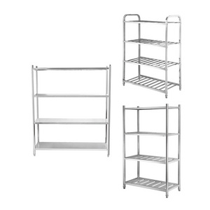 Kitchen stainless steel high grade durable kitchen storage rack corner shelf