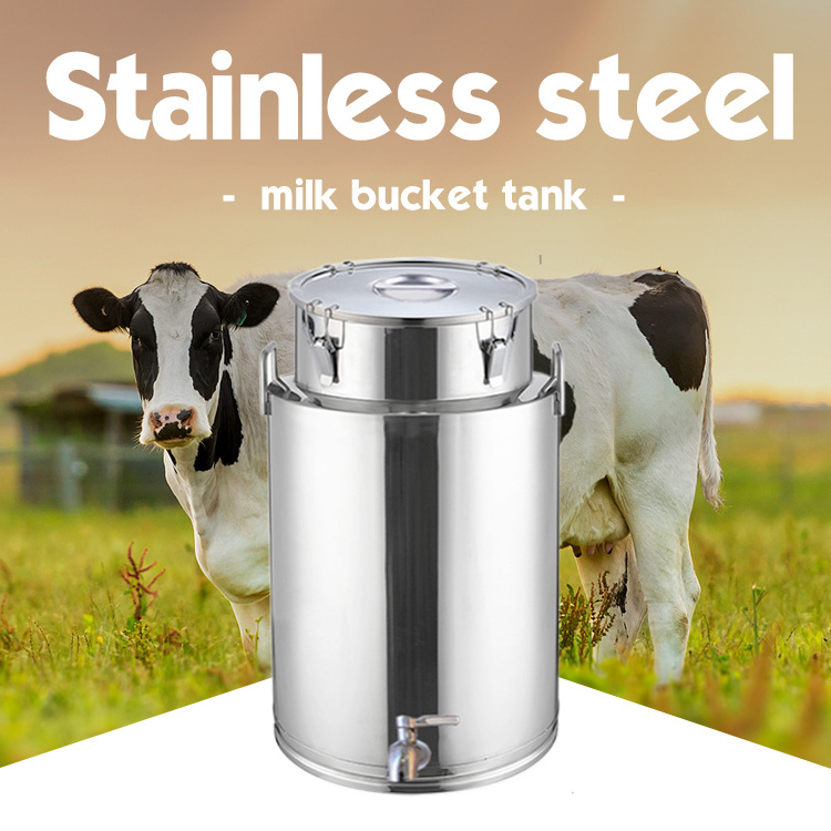 Hot selling product 50 liter galvanized steel milk barrel bucket stainless milk containers