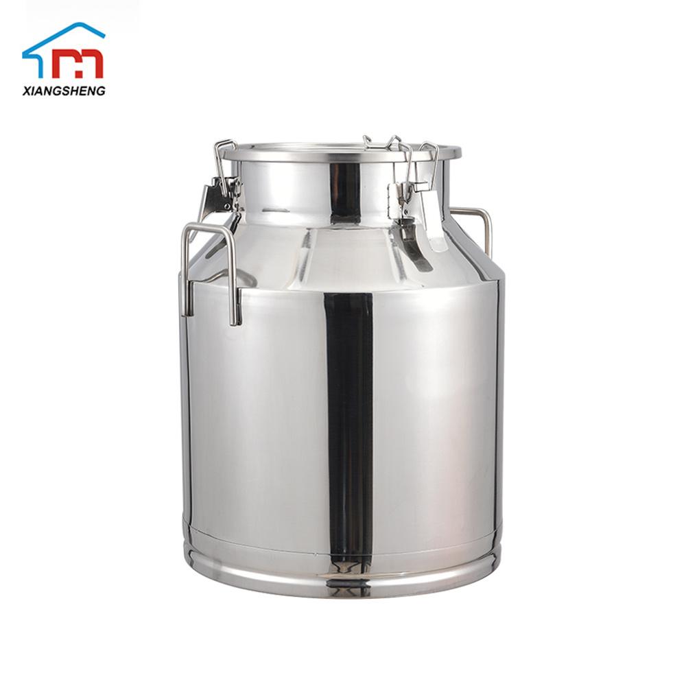 Factory supply 15L-61L stainless steel milk container keg milk pail barrel shipping can milk bucket with lid