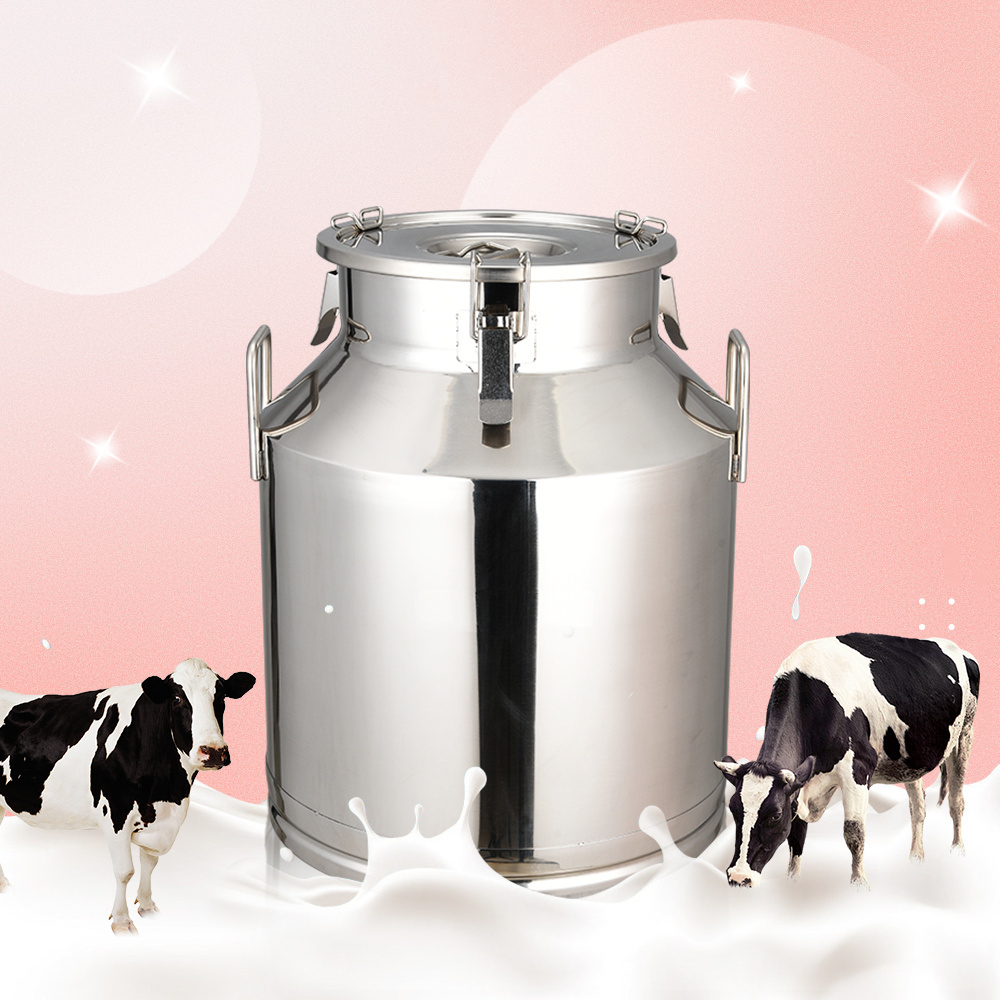 Factory supply 15L-61L stainless steel milk container keg milk pail barrel shipping can milk bucket with lid