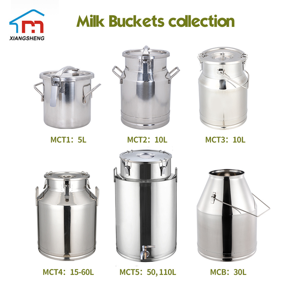 Portable Stainless Steel Milk Can with Best Sealing Lid Milk Bucket