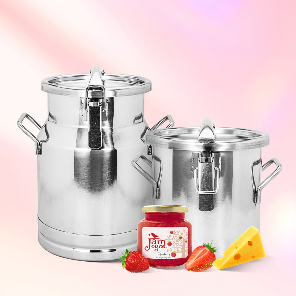 Portable Stainless Steel Milk Can with Best Sealing Lid Milk Bucket