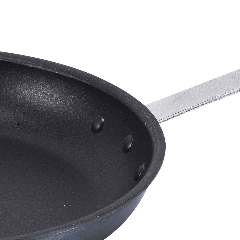 External Spraying High Temperature Paint Camping Frying Pan Non Stick Aluminium Non Sticky Fry Pan