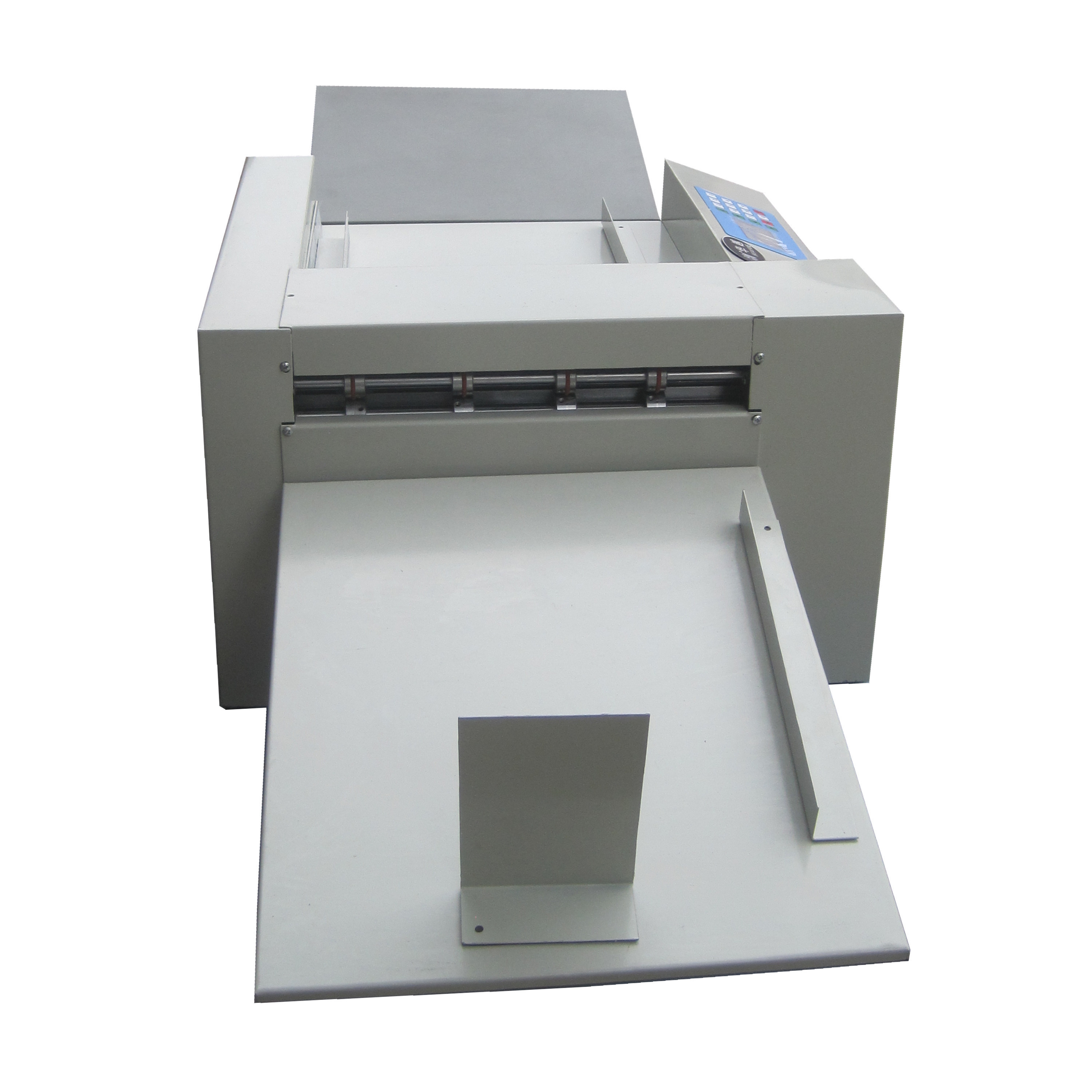 automatic creasing brochure with desktop type paper folding machine