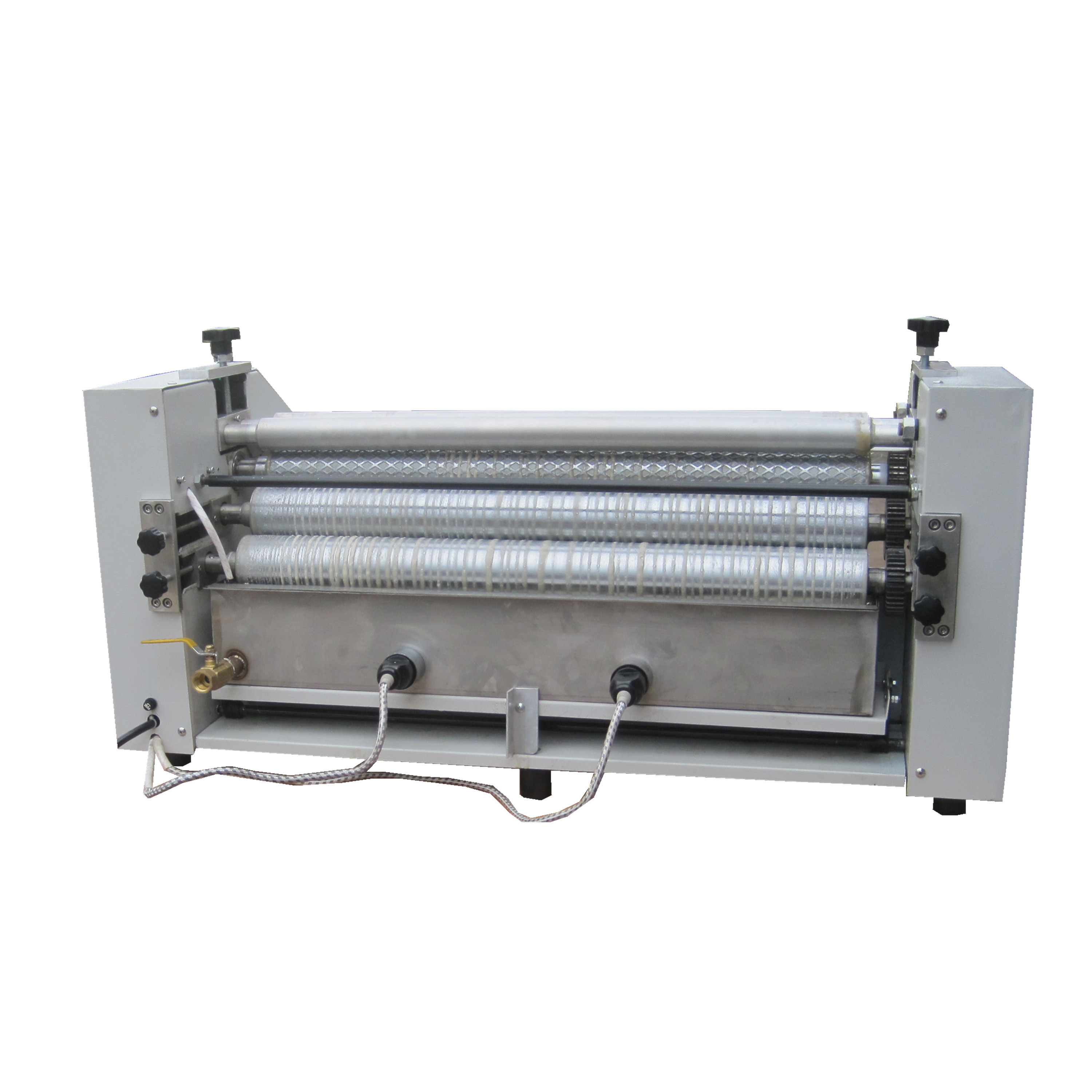 Texture roller hot melt glue laminating machine   gluing machine machine