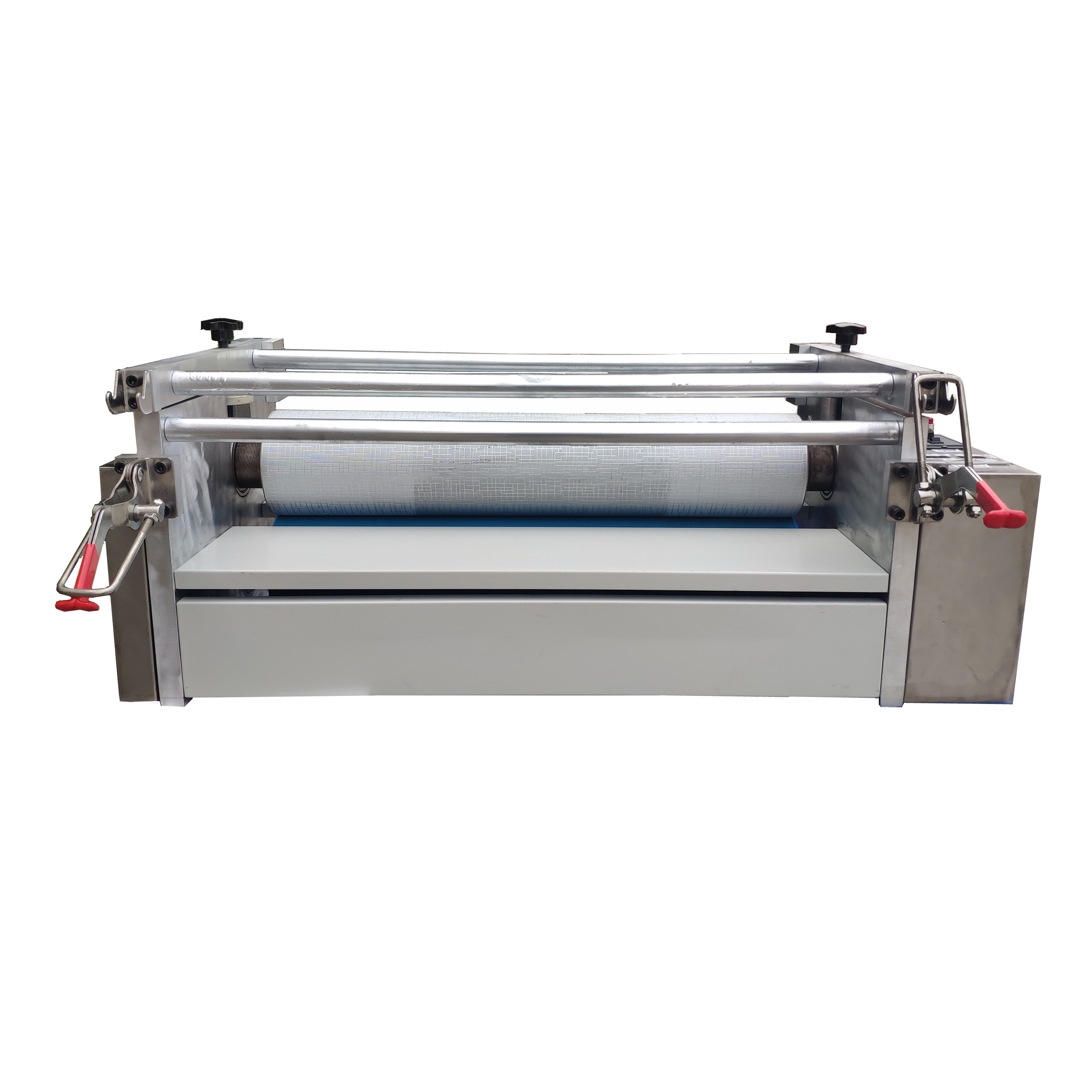 thermal texture roller pressing machine for card surface studio paper embossing machine