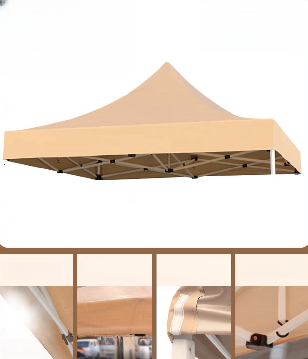 40mm Hexagon Aluminium 1015 Foot Custom Printed Folding Pop up Canopy Outdoor Gazebo Tent for Display for Trade Show Tents