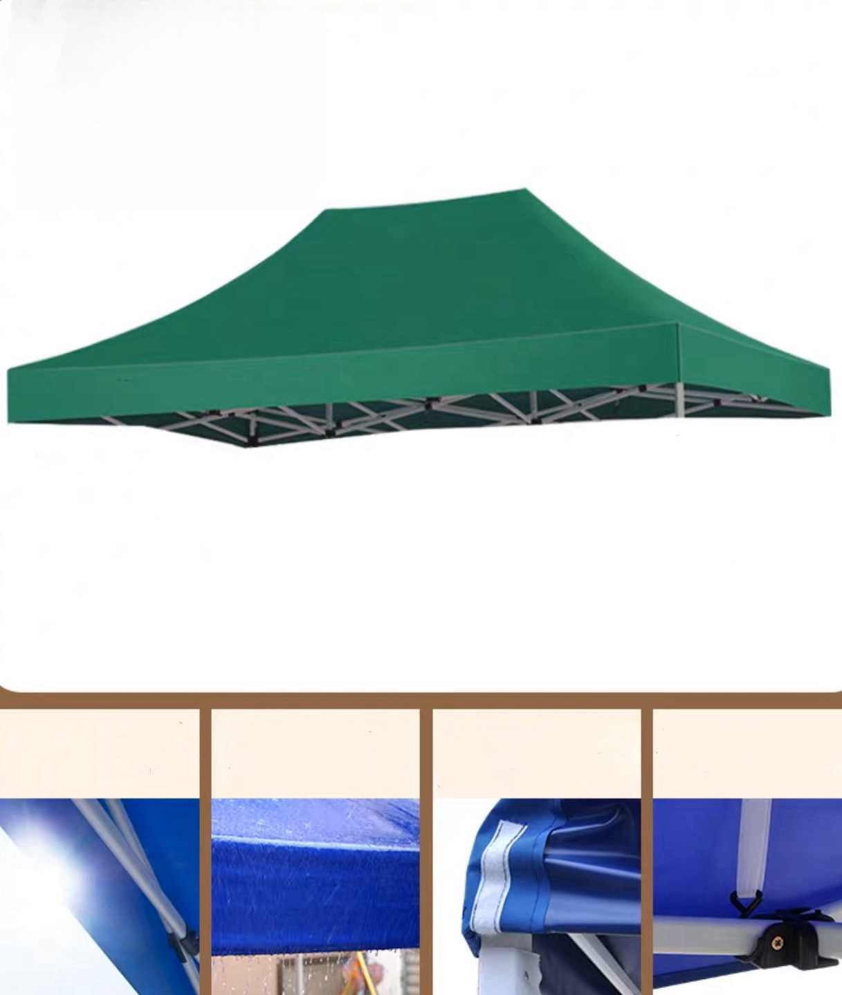 40mm Hexagon Aluminium 1015 Foot Custom Printed Folding Pop up Canopy Outdoor Gazebo Tent for Display for Trade Show Tents