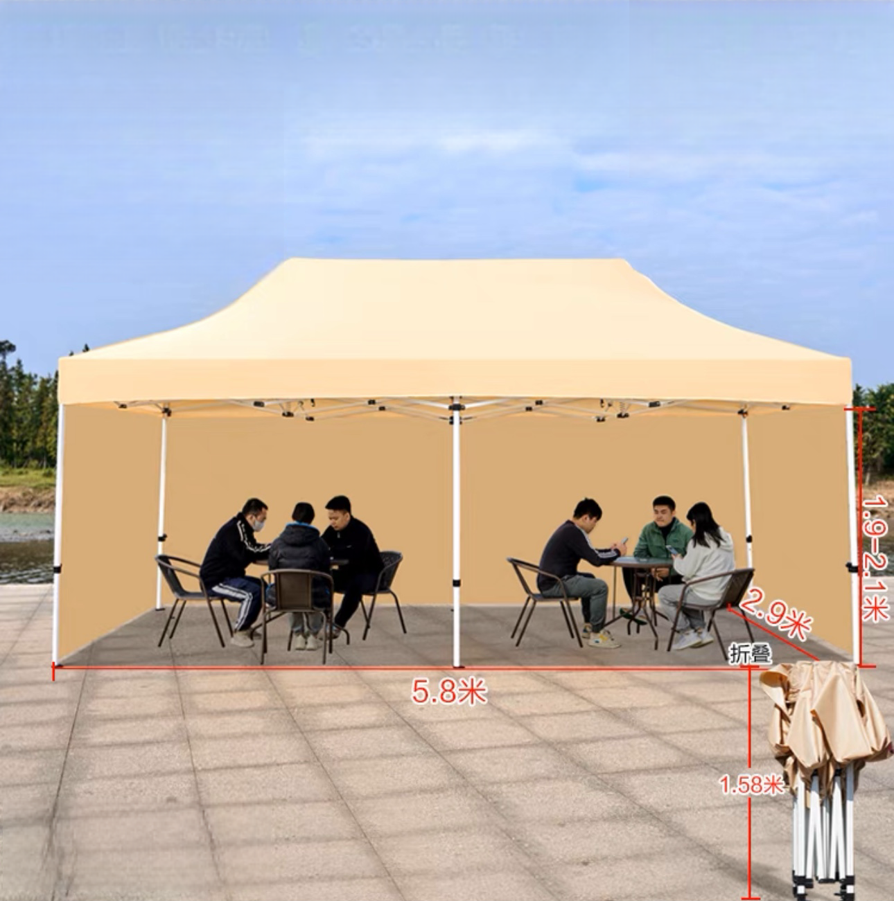 Custom Printed Pop up Event Tent Aluminum Frame Fabric Side Wall and Polyester Cover aluminium waterproof Exhibition tents