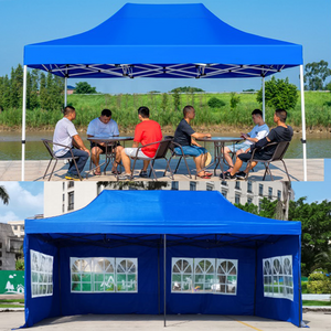 3x4.5 Waterproof Trade Show Folding  Tent Pop-Up Canopy with Steel Frame Outdoor Parties Events Customizable Logo Printing