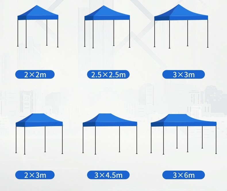 3x4.5 Waterproof Trade Show Folding  Tent Pop-Up Canopy with Steel Frame Outdoor Parties Events Customizable Logo Printing