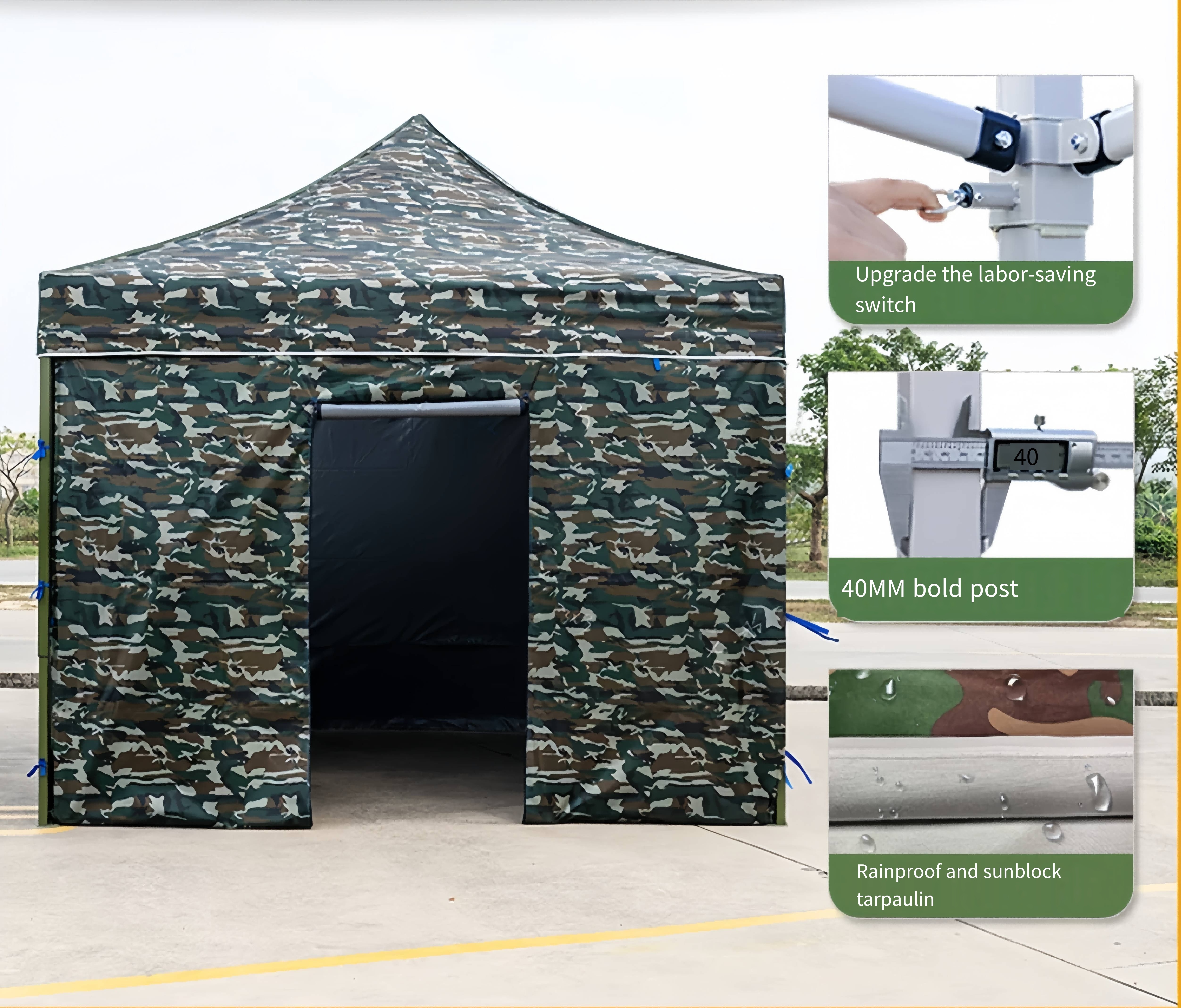 Custom 10x10 10x20ft  Steel  Frame Canopy Tent Trade Show Tent Pop Up Outdoor For Event Advertising Tent Canopy