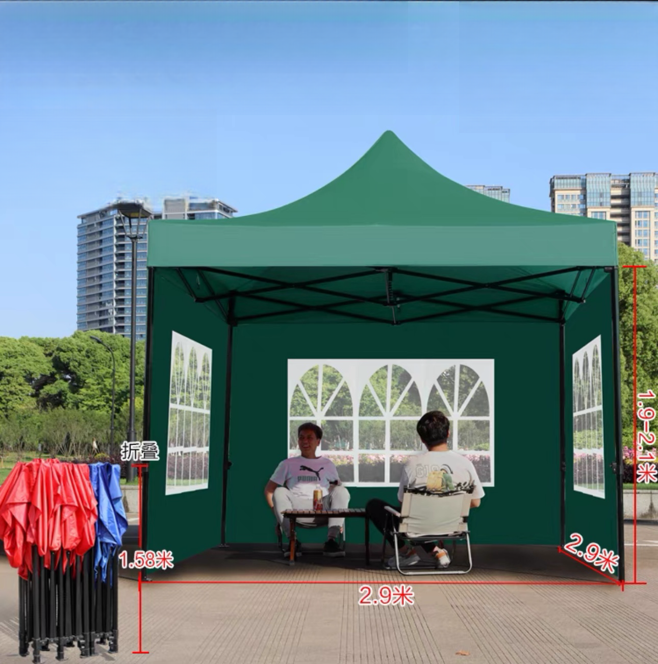 Outdoor 2*2 3x3 3x4.5 3x6 Party Tent 10 x 10 Pop Up Canopy Tent With Window