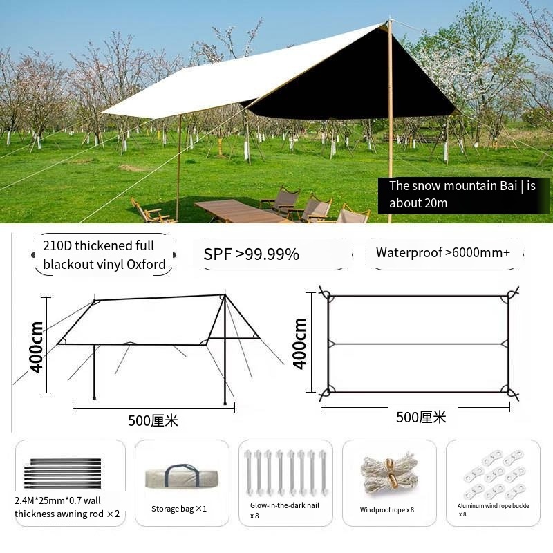 Wholesale large ultralight flysheet sun shade canopy outdoor shelter real tree camo hiking camping tarp