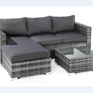 3-Piece Patio Outdoor Rattan Sofa Lounge Furniture Set