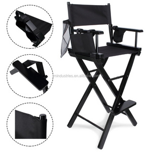 Professional 30" Foldable Wood Makeup Chair Artist Directors Chair