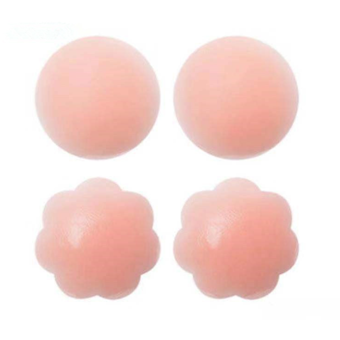 Newest sexy reusable adhesive invisible silicone breast pasties nipple covers women silicon bra nipple cover