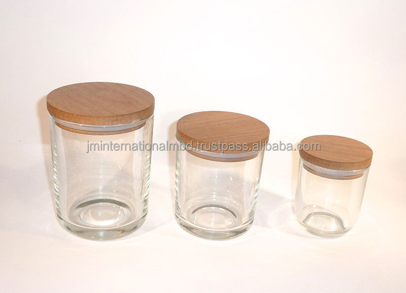 High Quality Glass Candle Jar Customized Glass Candle Cup Glass Tube Candle Holder