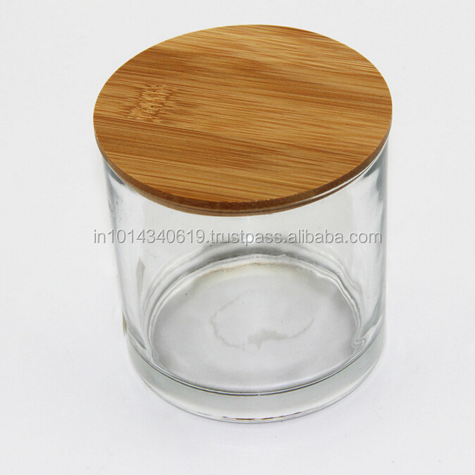 High Quality Glass Candle Jar Customized Glass Candle Cup Glass Tube Candle Holder