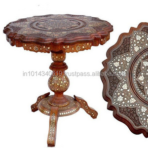 Indian wooden carved side table