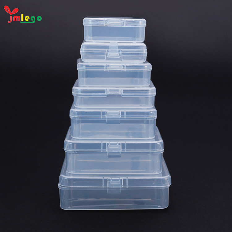 wholesale transparent small cute box plastic storage clear plastic box for Small Items and Other Craft Projects