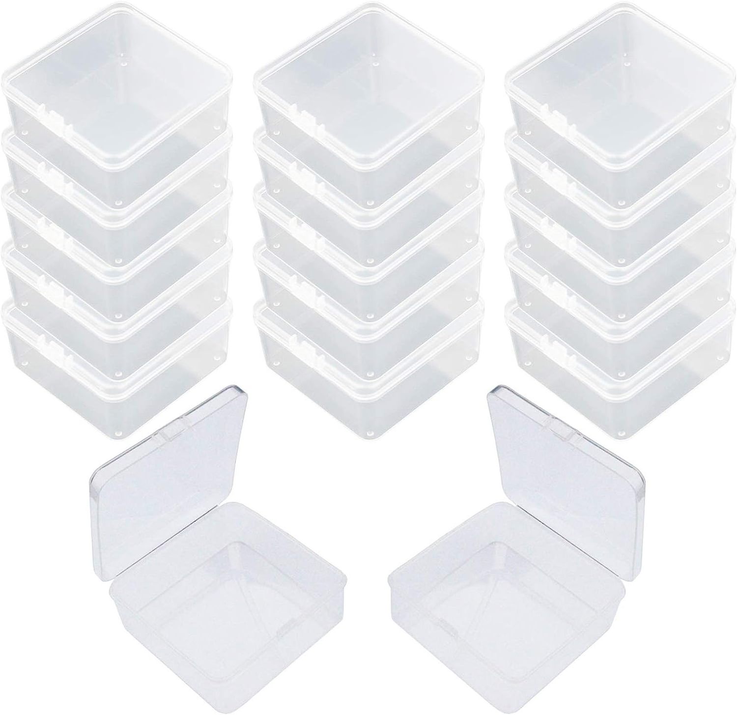 wholesale transparent small cute box plastic storage clear plastic box for Small Items and Other Craft Projects