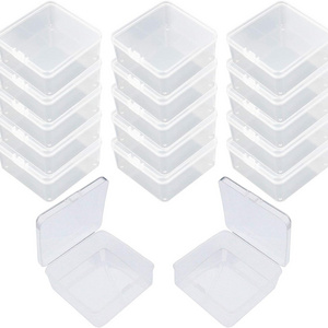 wholesale transparent small cute box plastic storage clear plastic box for Small Items and Other Craft Projects