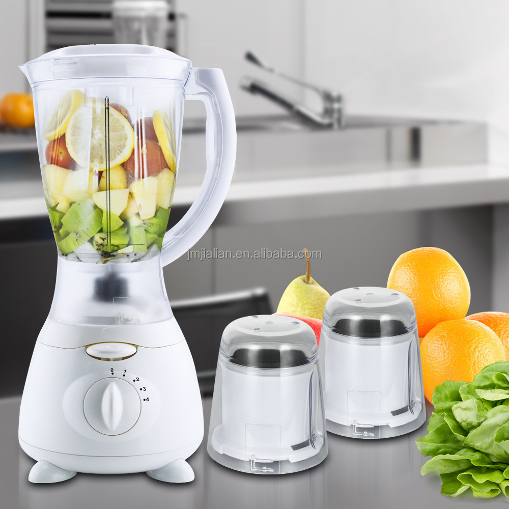 4 Speed 1.5L Plastic Jar Counter Blender Blender 4 Blades Blender Dry and Wet