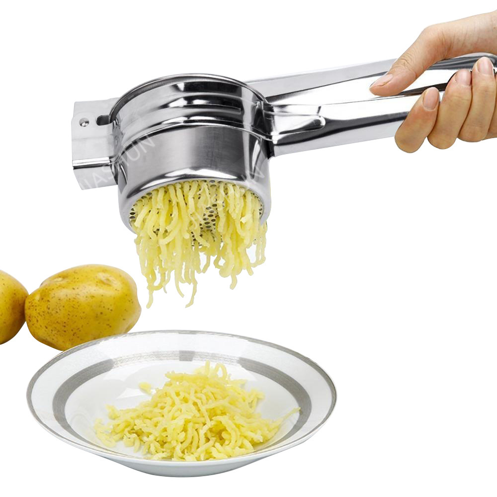 Kitchen Accessories Multi Function Potato Masher Handheld Juice Lemon Squeezer Manual Garlic Press