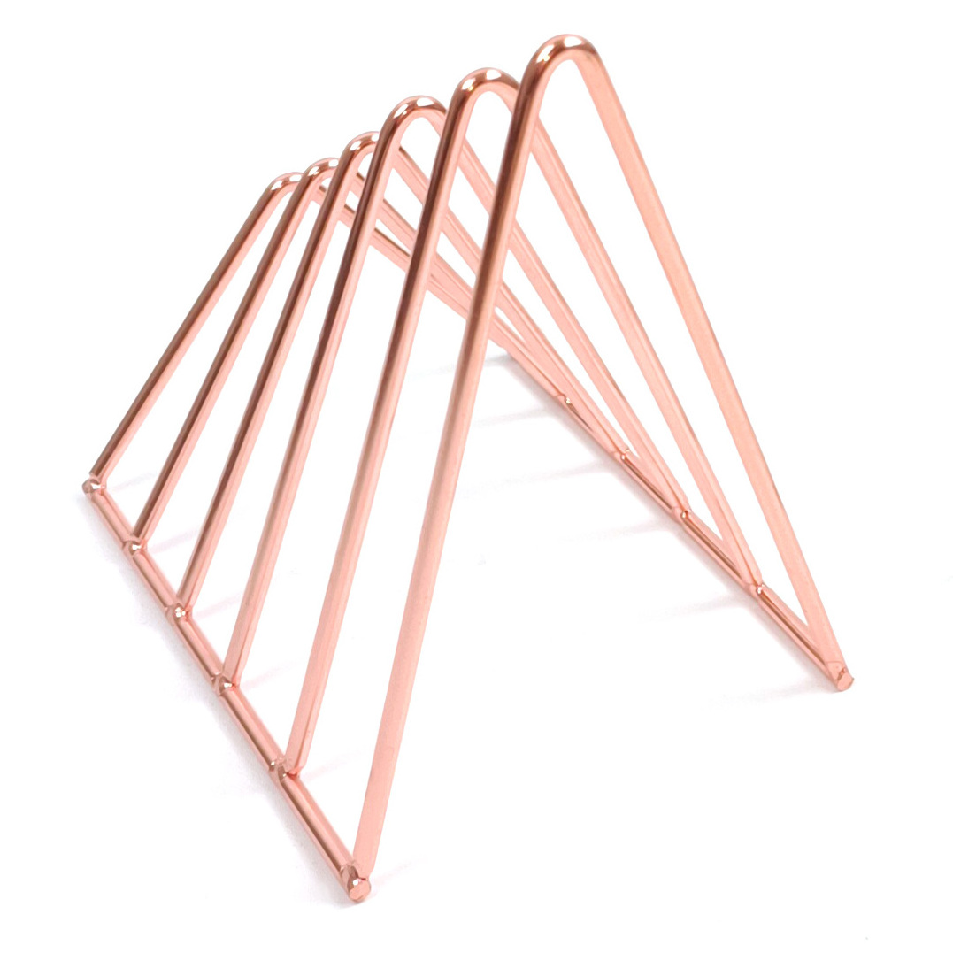 Nordic Style Triangle Desktop Album Magazine Holder 5 Slots File Organizer Bookshelf For Office Home School