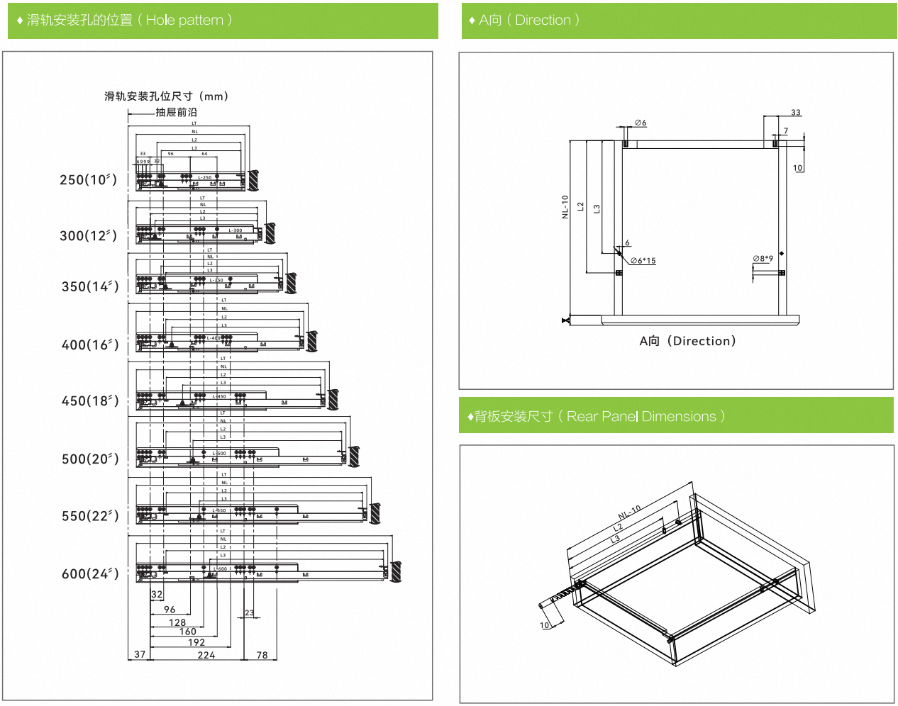 Top Selling Slow Closing Drawer Stainless Rails Concealed Drawer Slides Undermount For Home Cabinet