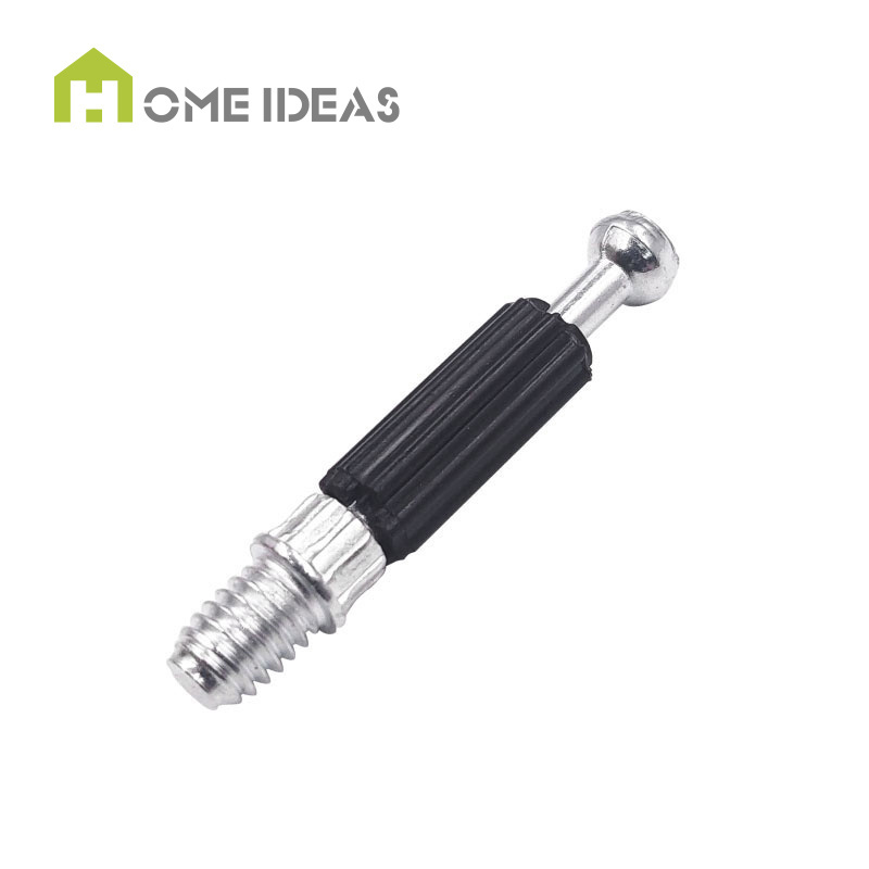 Top Selling Invisible 3 in 1 Black 8mm Connecting Bolt Furniture Plastic Dowels For Cabinet