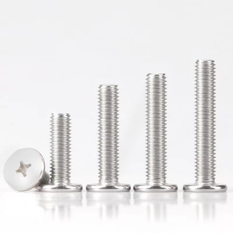 Wholesale M1.2 M1.4 M1.6 M2 M2.5 M3 Black Carbon Steel Thin Head Screw CSK Countersunk Flat Head Cross Phillips Machine Screw