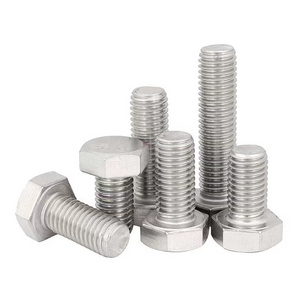 Stainless steel A2 A4 DIN931 partial half thread Hex bolt and nut and washer