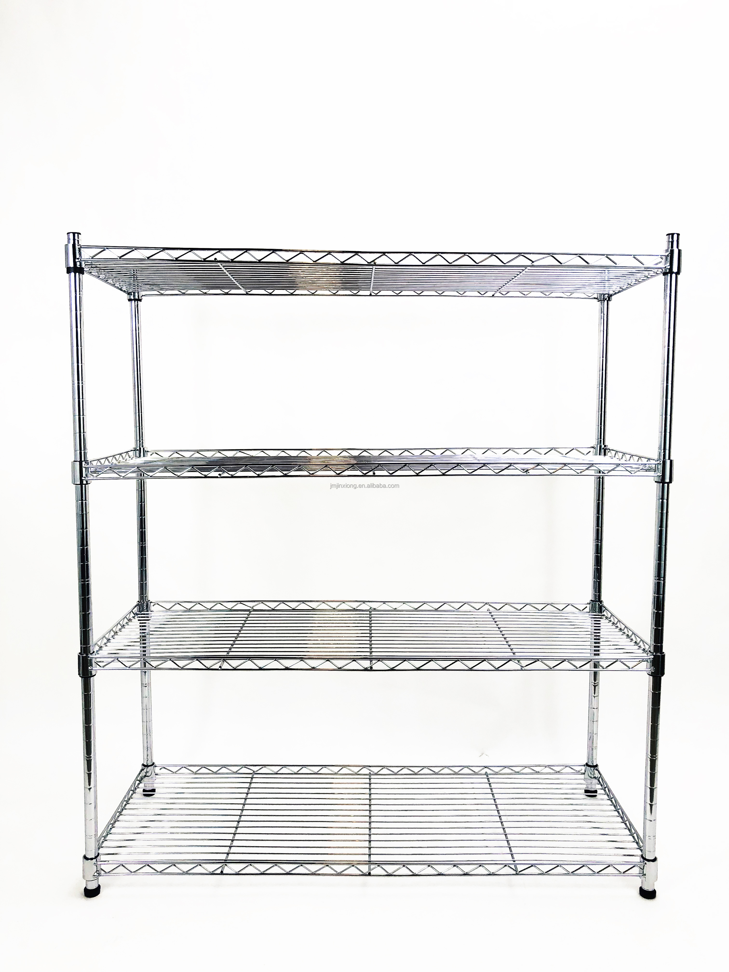 800lbs Loading Weight Per Steel Shelf 4 Tiers NSF Metro Office Industrial Storage Racking Chrome Painting Wire Metal Shelving