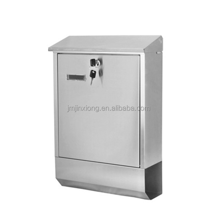 Large Capacity Commercial Wall Mount Lockable Stainless Steel Mailbox