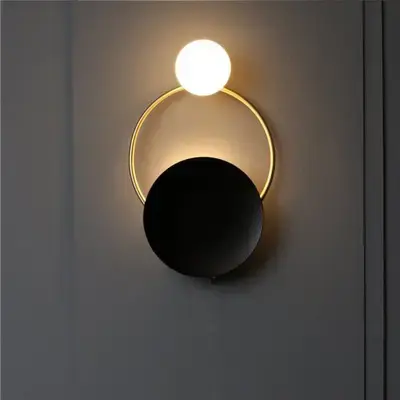 Nordic Art Deco Post Modern Light Side Sconce Led Wall Lamp Bedroom