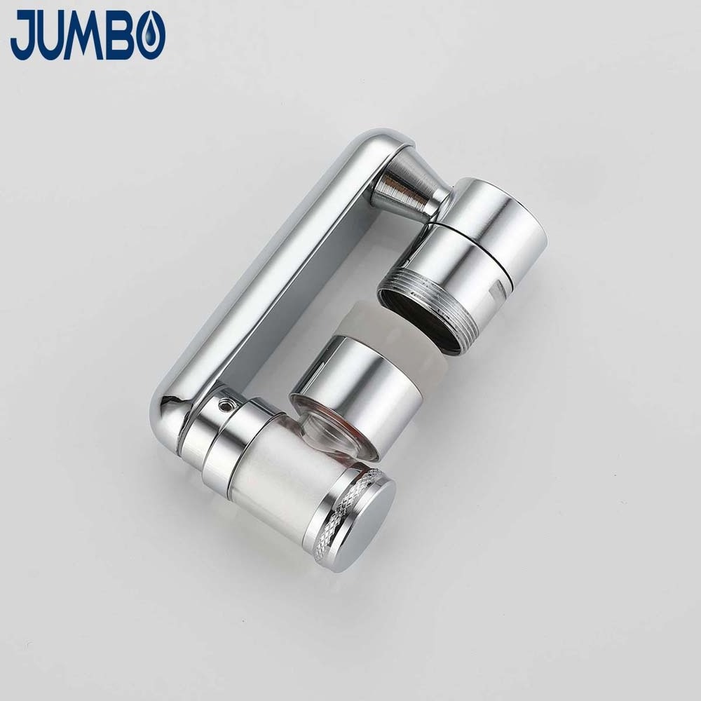 Water Filter Faucet Extender 1080 Swivel Robotic Arm Faucet Aerator  with 2 Water Outlet Modes copper material