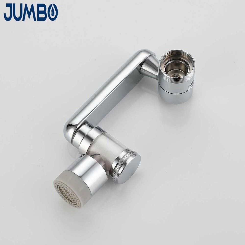 Water Filter Faucet Extender 1080 Swivel Robotic Arm Faucet Aerator  with 2 Water Outlet Modes copper material