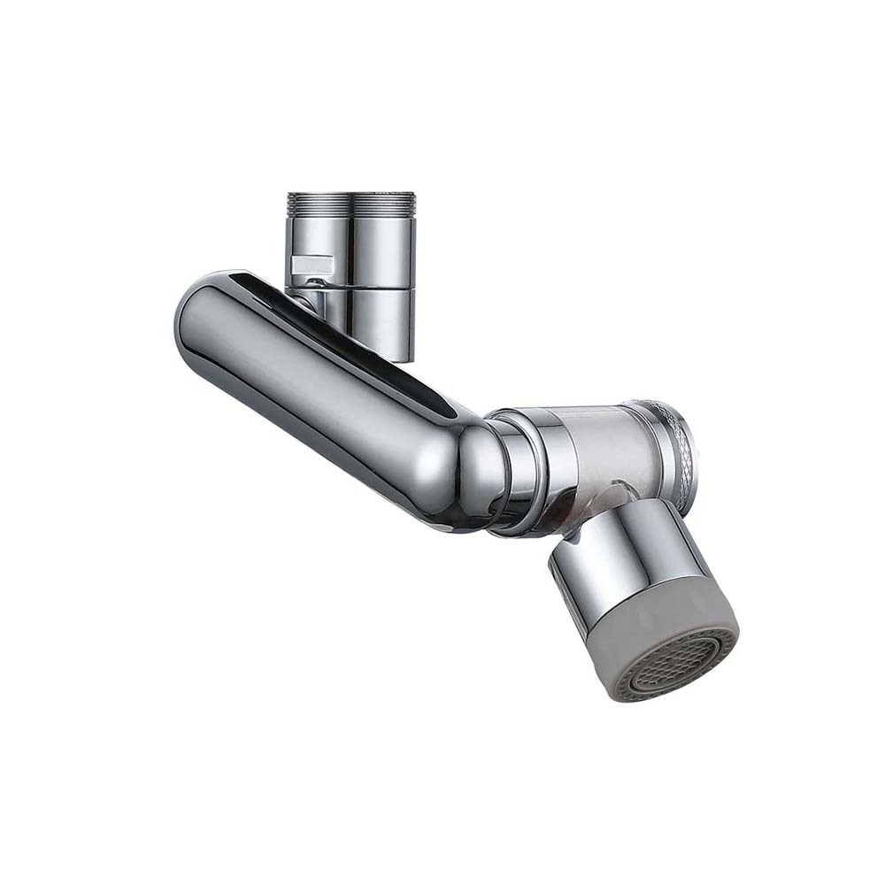 Water Filter Faucet Extender 1080 Swivel Robotic Arm Faucet Aerator  with 2 Water Outlet Modes copper material