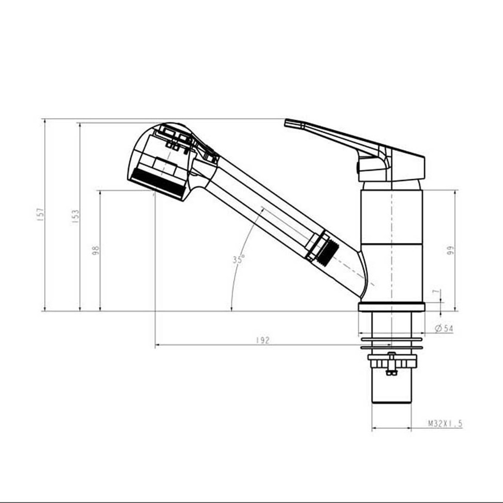 modern chrome deck-mounted pullout pull out flexible sprayer Kitchen sink mixer faucet for kitchen sink