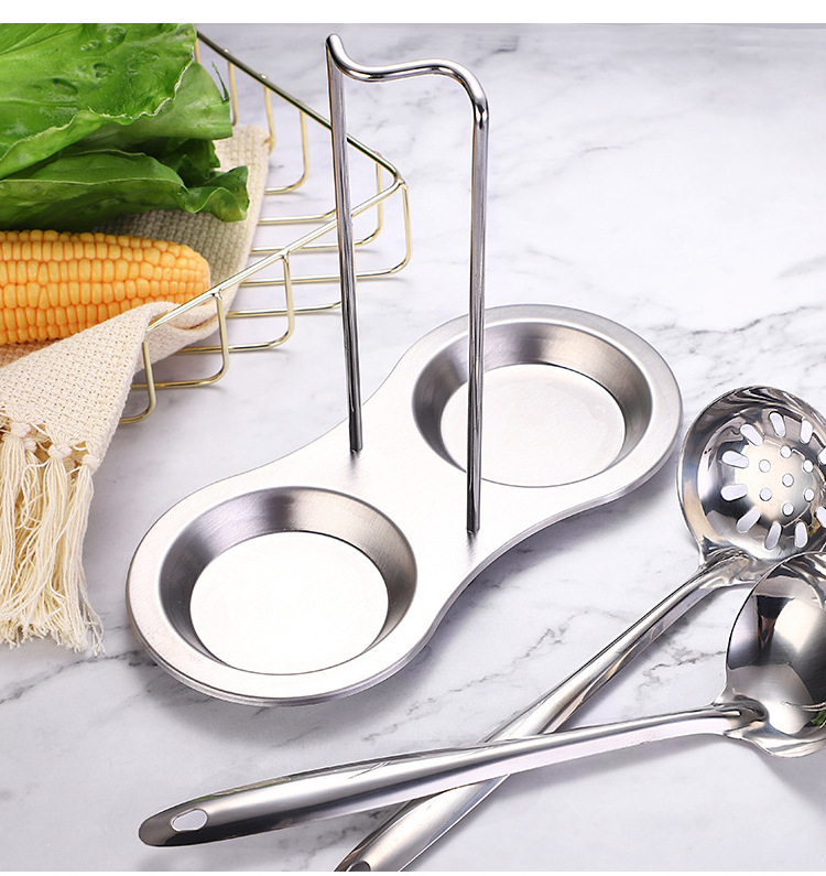 High Quality Multifunction Dishwasher Serving Stainless Steel Spoon Rack Kitchen Spoon Holder Spoon Rest