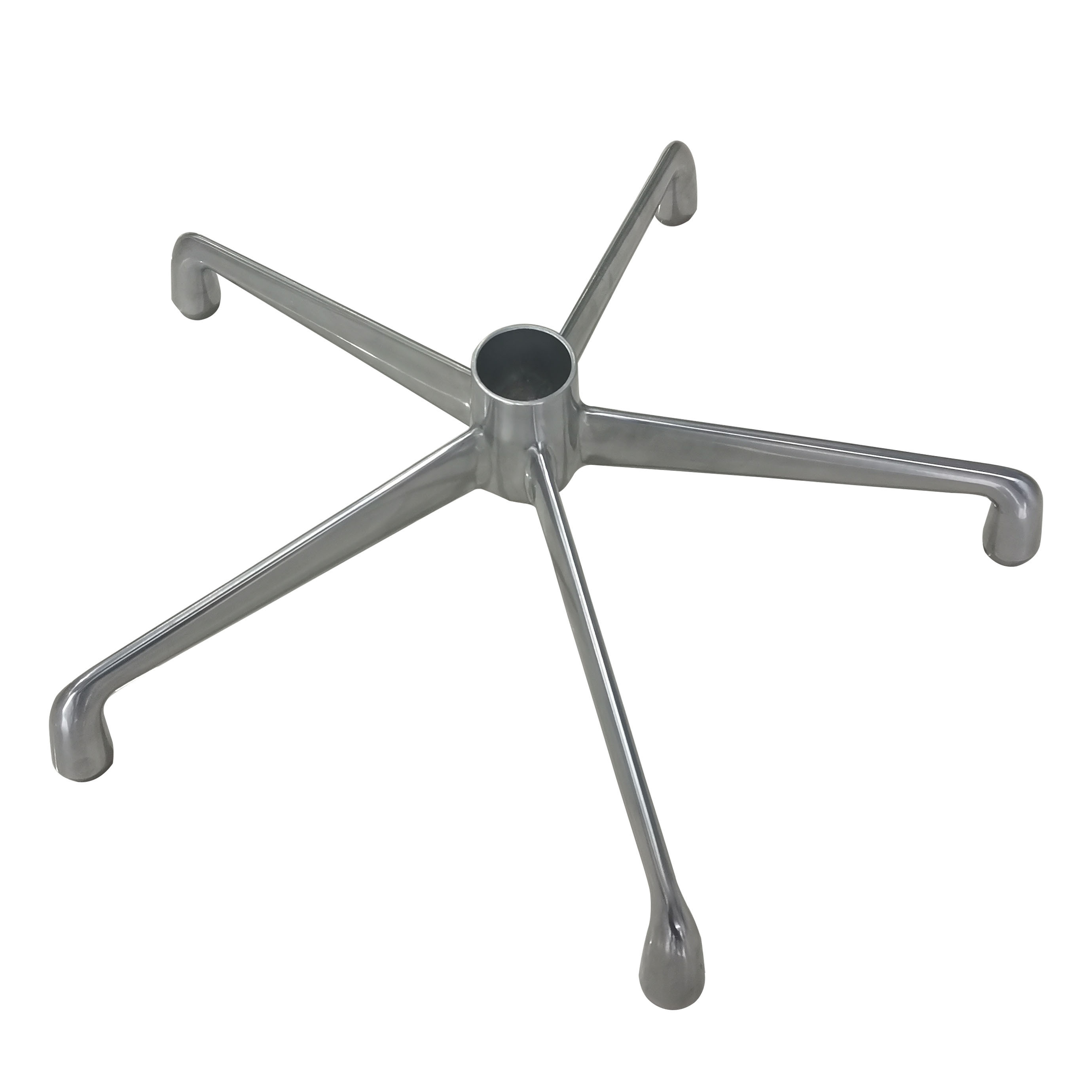 KEDE wholesale 5-star Metal mesh office chair base rotatable swivel Furniture Parts for salon iron aluminum barber