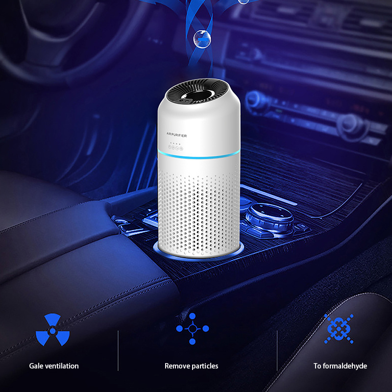 2023 Hand Gesture Operated Mini Portable Home Office Desktop Air Purifier Fresher PM2.5 USB Powered HEPA Filter Car Air Purifier