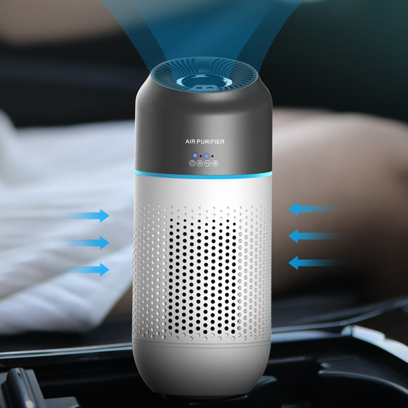 2023 Hand Gesture Operated Mini Portable Home Office Desktop Air Purifier Fresher PM2.5 USB Powered HEPA Filter Car Air Purifier