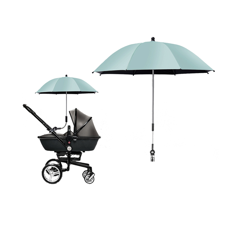 Uv protection buggy clip umbrella three wheelbarrow umbrella sunshade baby landscape umbrella