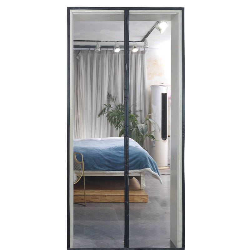 Polyester Magnetic Door Curtains Anti-Mosquito Fly Screen Free Hands Easy Closed Mosquito Net  Door