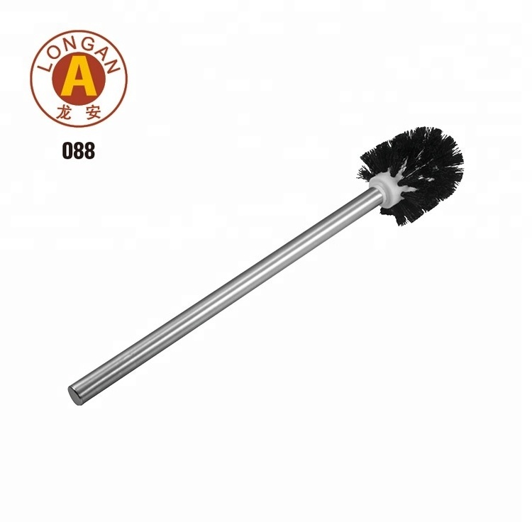 Factory Direct Discount Bathroom Stainless Steel Black Toilet Brush With Cheap Toilet Brush Head At Wholesale Price