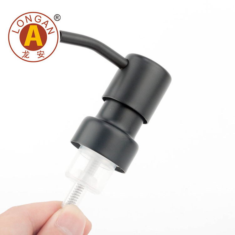 Factory Made 28mm Metal Foamer 500ml Dispenser Black Bottle Silver Foam Pump For Clear 200ml Foaming Pump Bottle